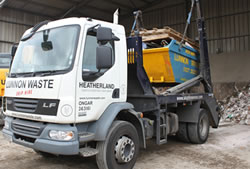 Skip Hire Bishops Stortford fully loaded skip